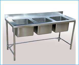 Commercial stainless steel Kitchen Water Sink / chimney ludhiana punjab india