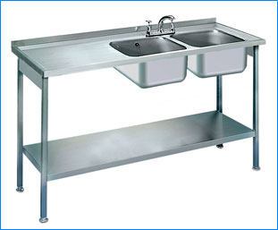 Commercial stainless steel Kitchen Water Sink / chimney ludhiana punjab india